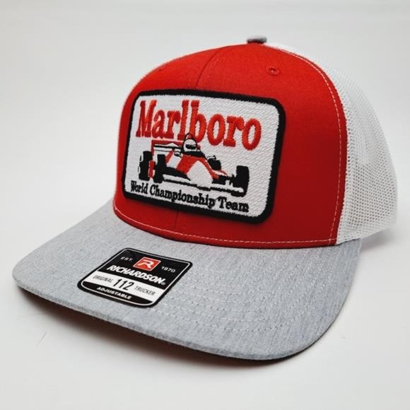 Other - F1 Marlboro Racing Richardson 112 Embroider Patch Trucker Mesh Snapback Cap Hat